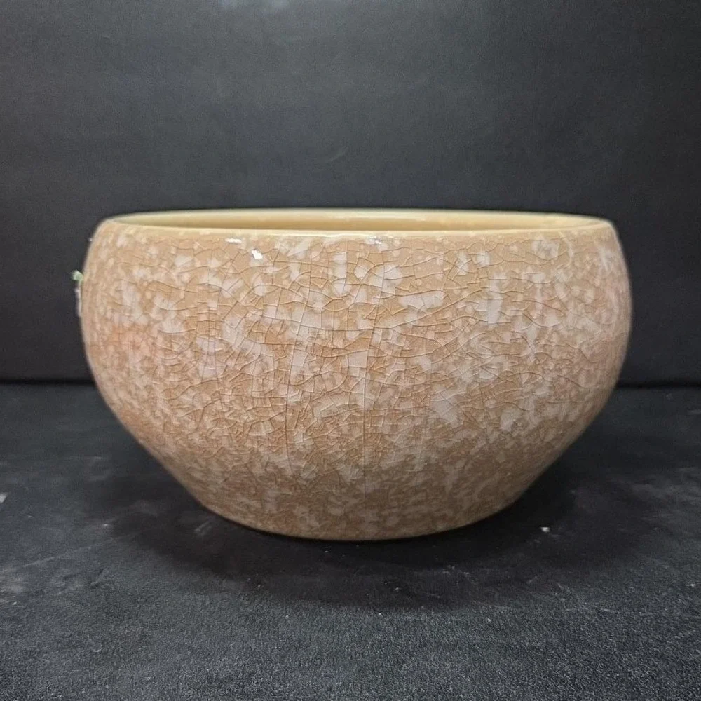 WoodWick Island Coconut Speckled Bowl, Empty Ceramic‎ Candle Vessel, Pottery